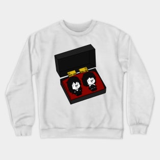 laughing jack and laughing jill chibi figure Crewneck Sweatshirt